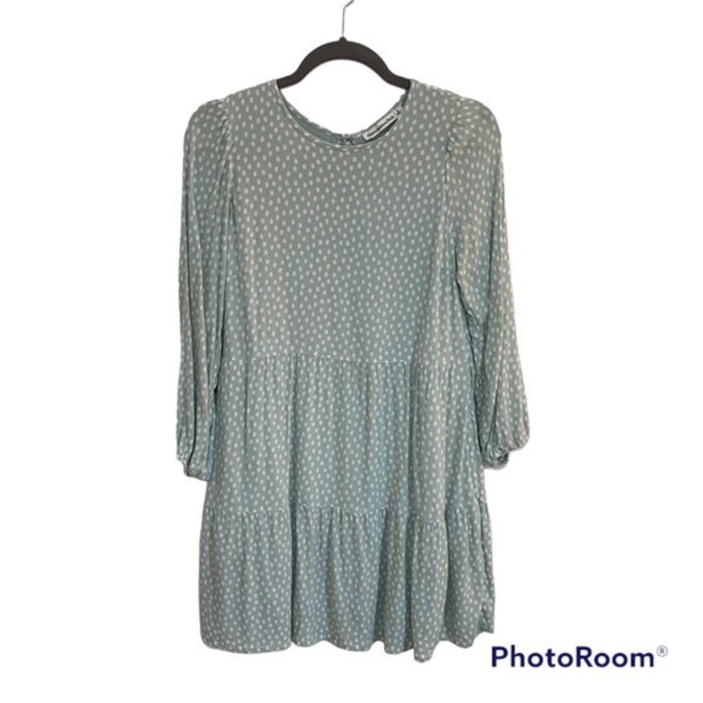 Abercrombie & Fitch Trapeze Mini Dress Polka Dots Pockets Small